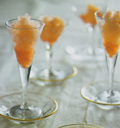 picture of Grapefruit and campari, vodka or gin granita
 Ices